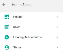 Home Screen